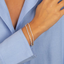 Mixed Lab Grown Diamond Three Prong Tennis Bracelet 14K - Adina's Jewels