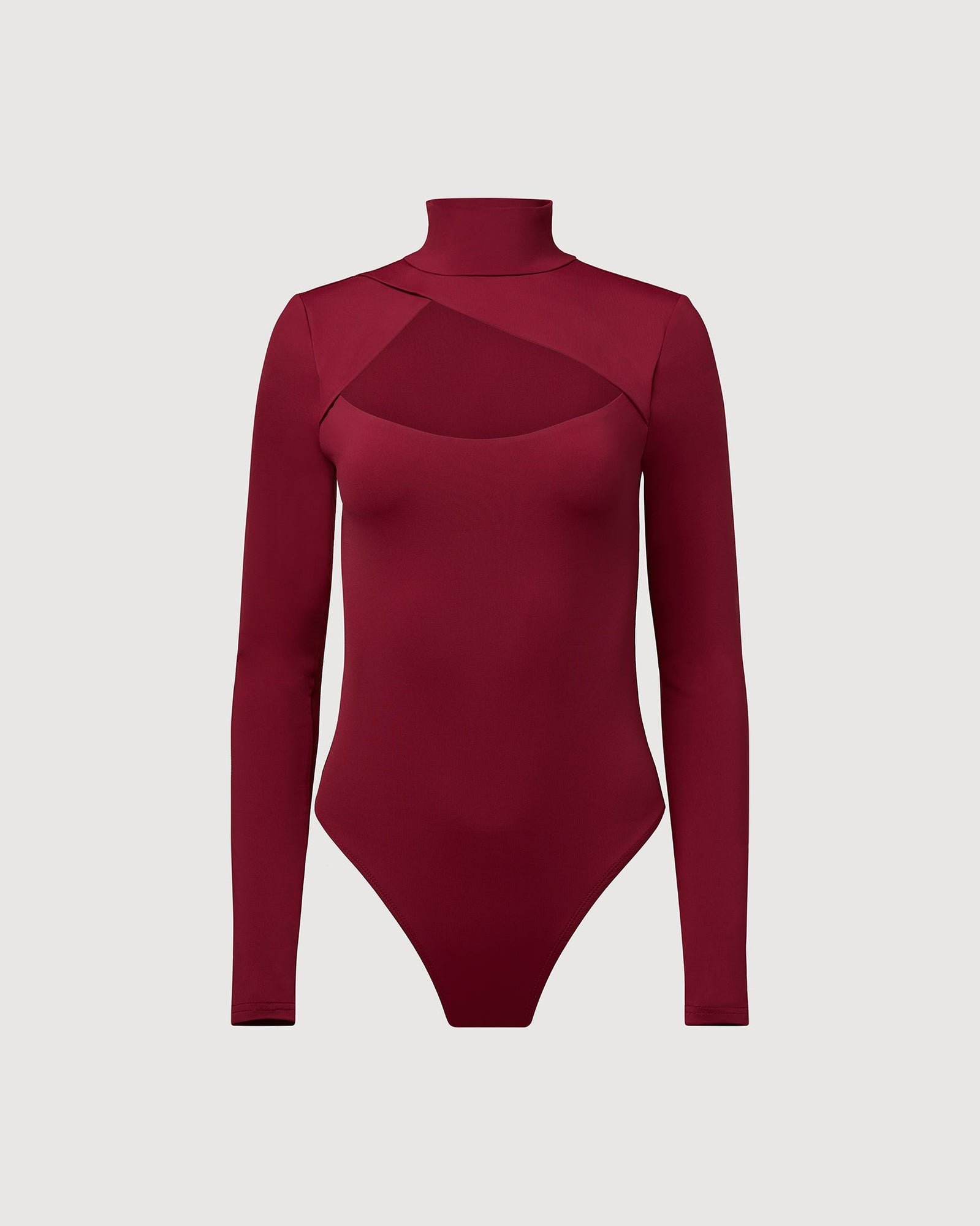 Cut Out Bodysuit | Wine Red