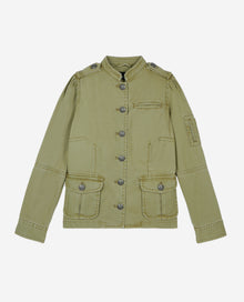 Khaki Officer Style Jacket | Women | Olive Night