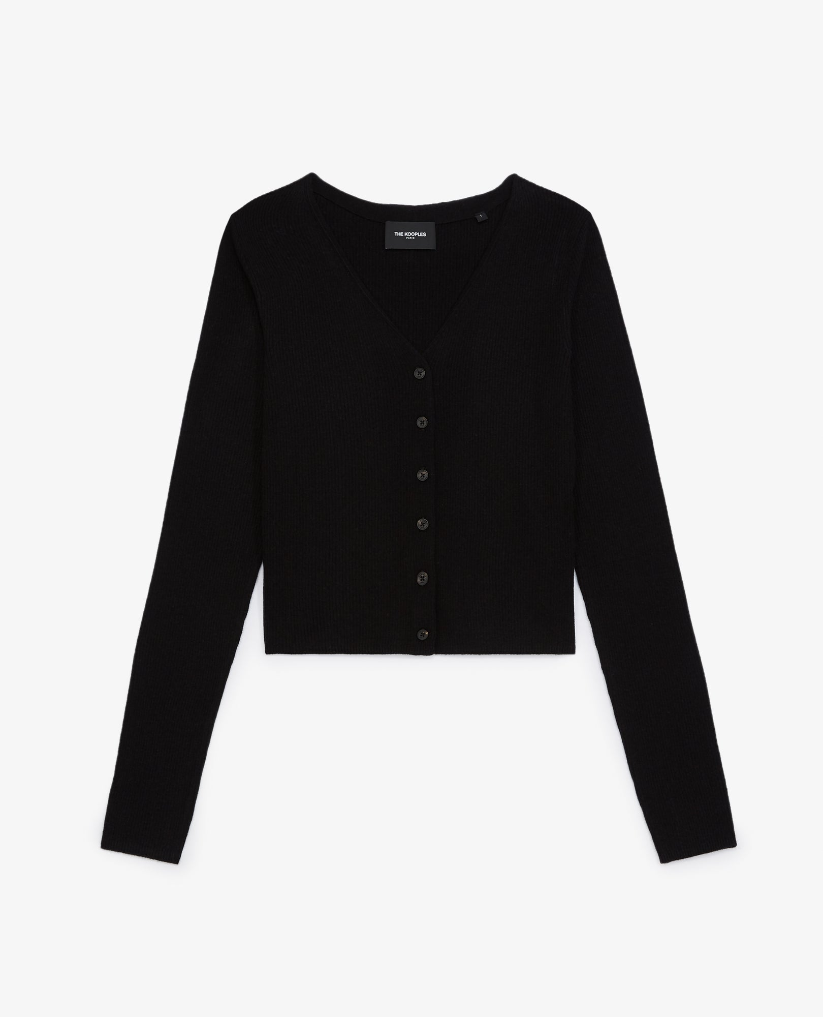 Fitted Wool And Cashmere Cardigan | Women | Black