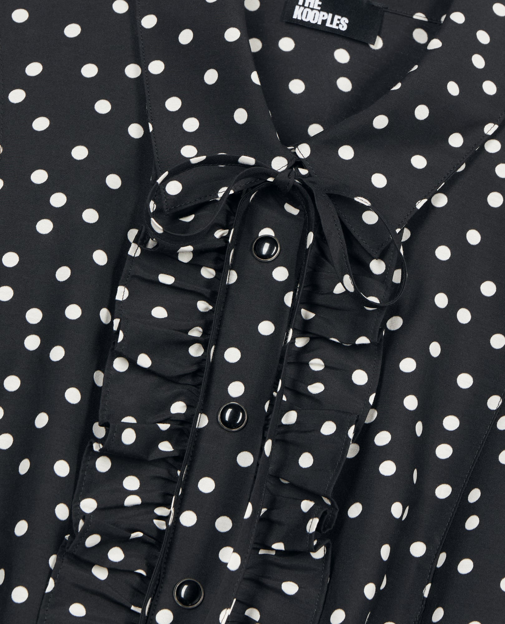 Polka Dot Shirt | Women | Black x White