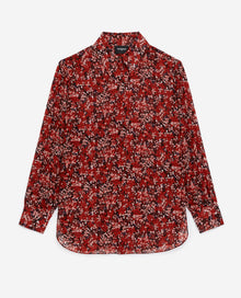 Classic Shirt With Floral Print | Women | Red