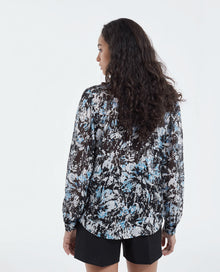 Fitted And Patterned Shirt | Women | Blue White