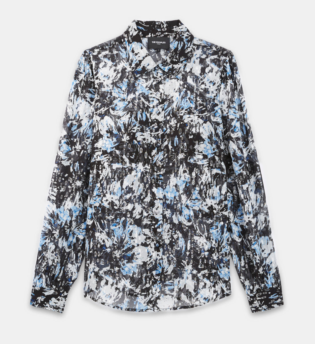 Fitted And Patterned Shirt | Women | Blue White