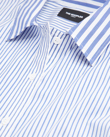 Straight-Fit Striped Formal Shirt | Women | Blue White