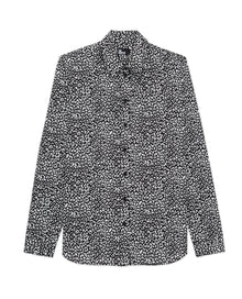 Leopard-Print Shirt | Women | Black x White