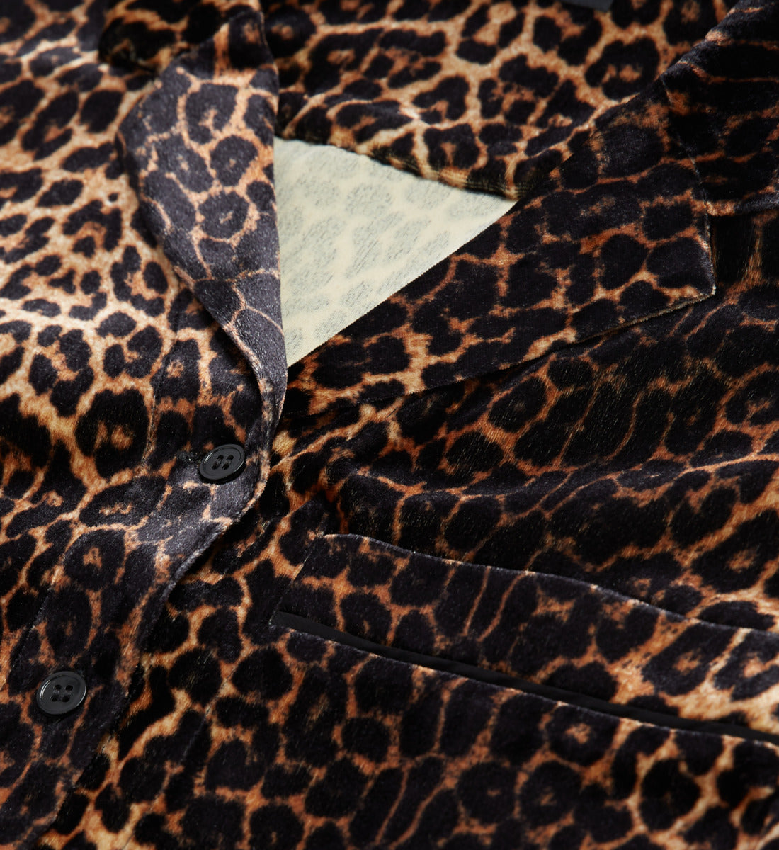 Velvet Print Shirt | Women | Leopard