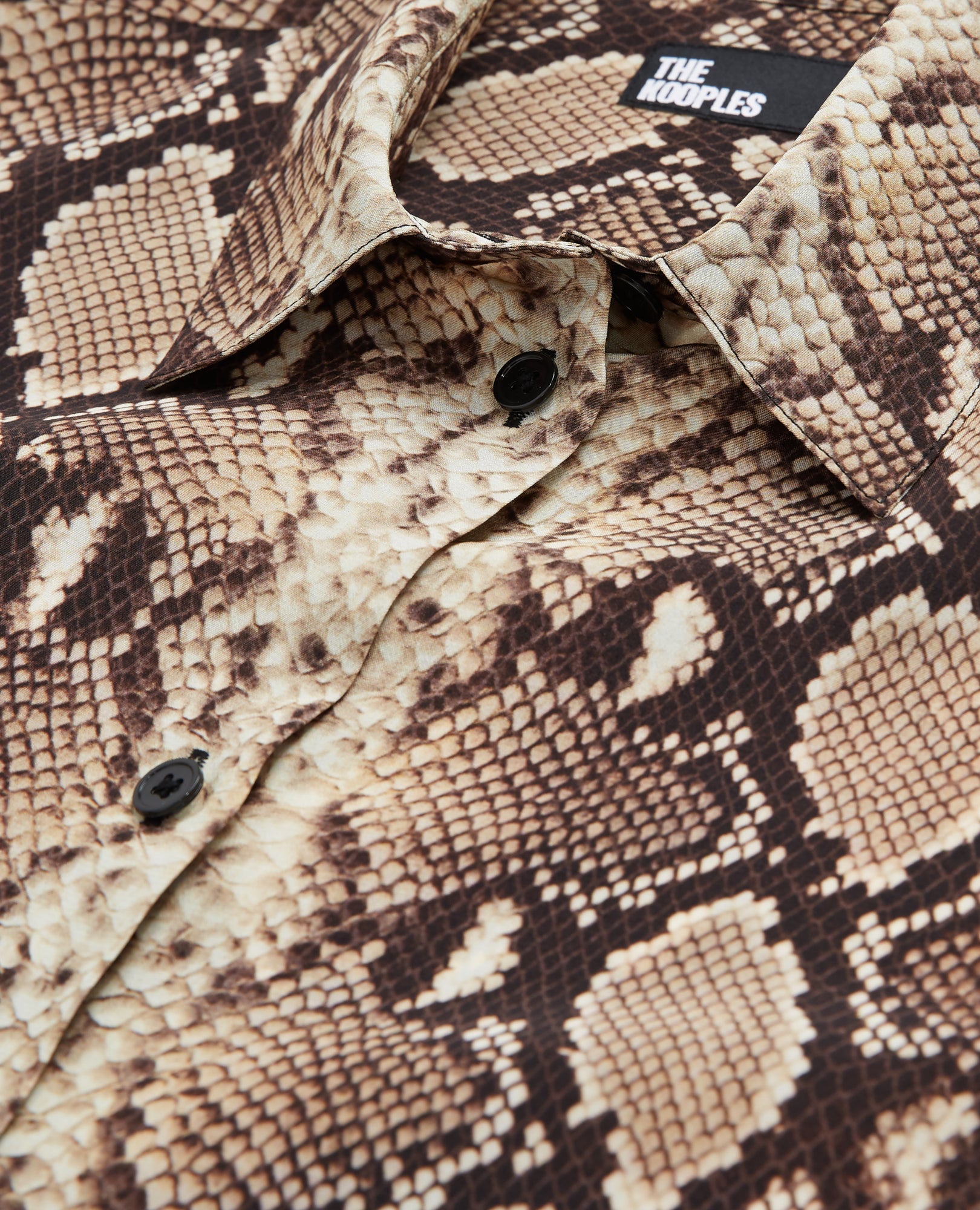 Snakeskin Print Shirt | Women | Beige