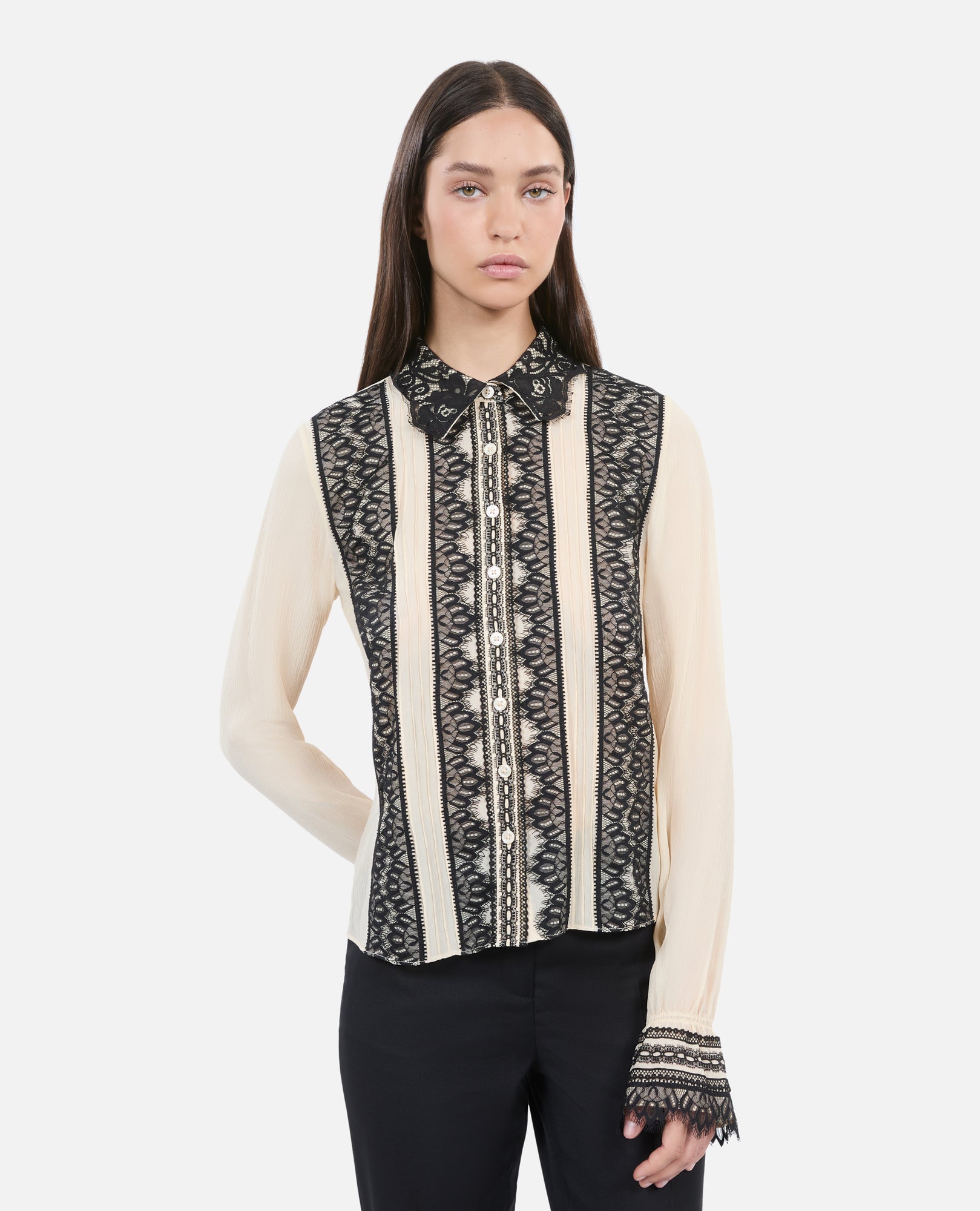 Silk Shirt | Women | Ecru