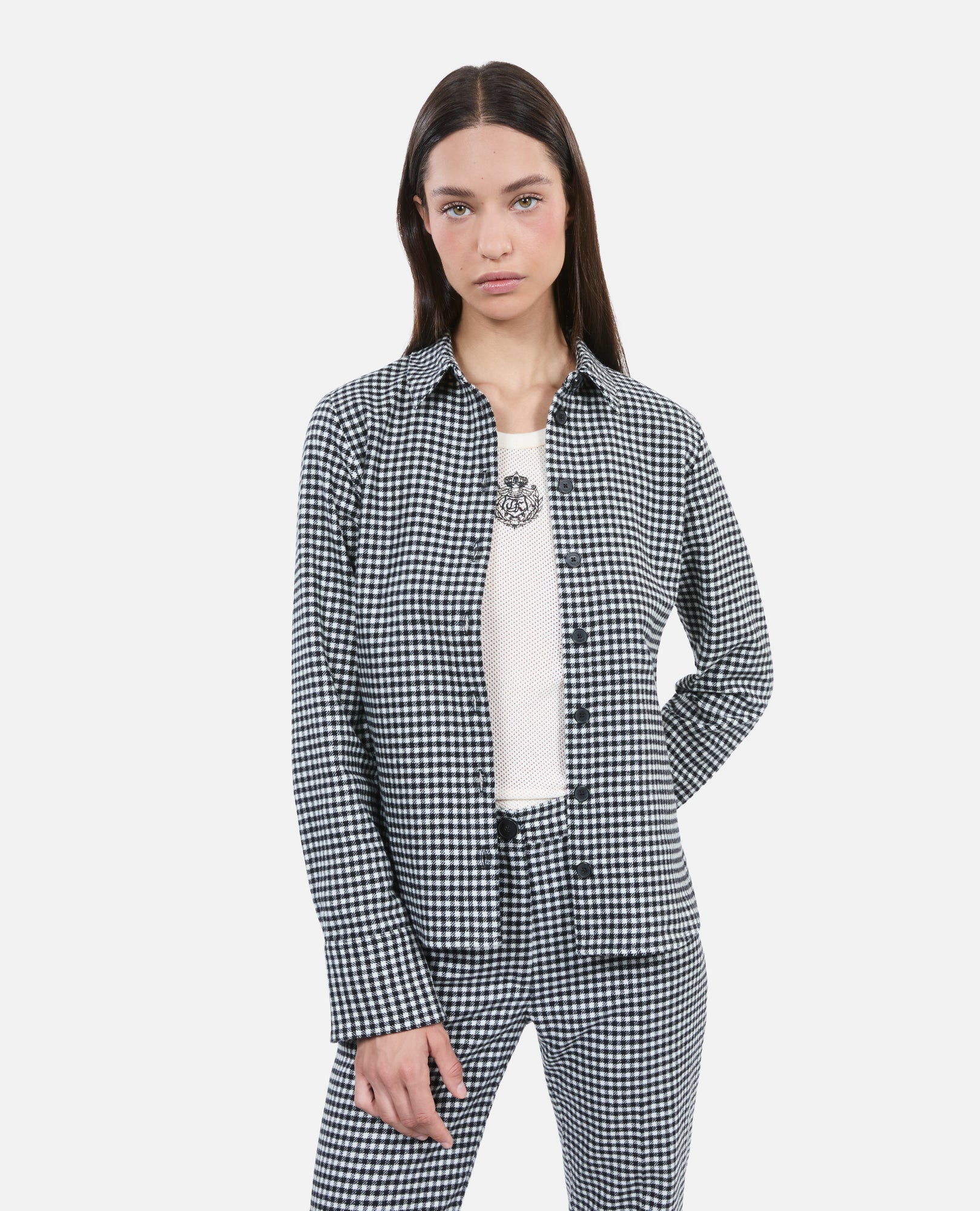 Vicky Check Shirt | Women | Black x White