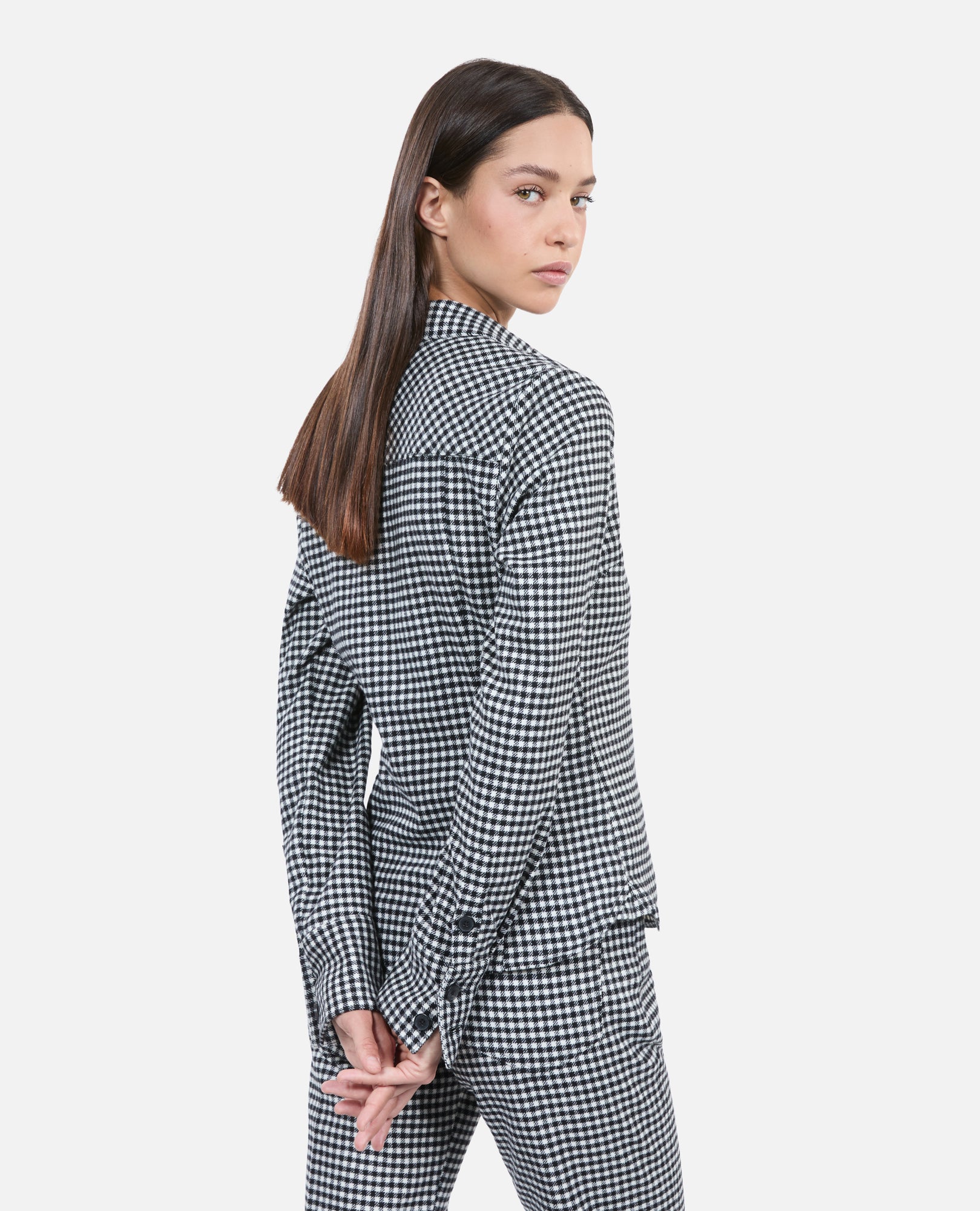 Vicky Check Shirt | Women | Black x White