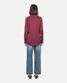 Silk Shirt | Women | Burgundy