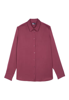 Silk Shirt | Women | Burgundy