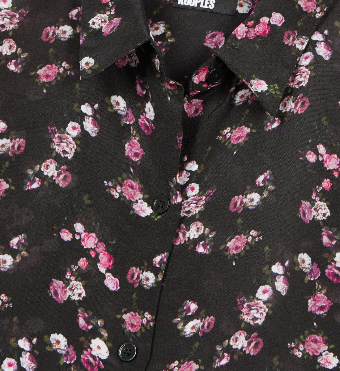 Floral Print Shirt | Women | Black