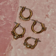 Full Bloom Hoop Earring Set | Gold