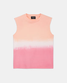 Gradient Pink And White Cotton T-Shirt | Women | Blush