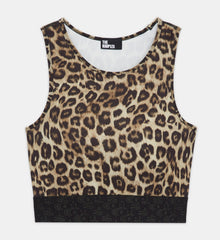 Print Technical Bra | Women | Leopard