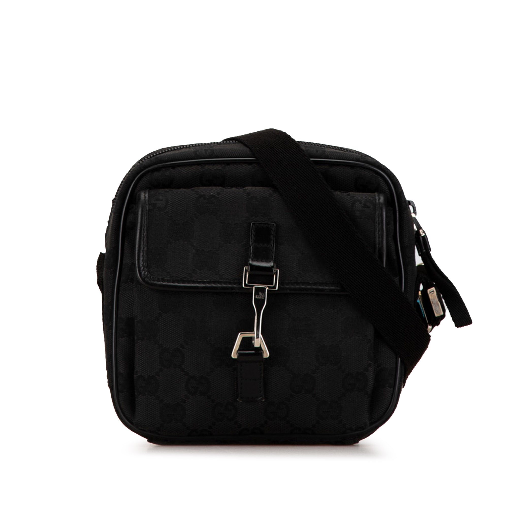 Gucci | Pre-Owned GG Canvas Jackie Crossbody | Black