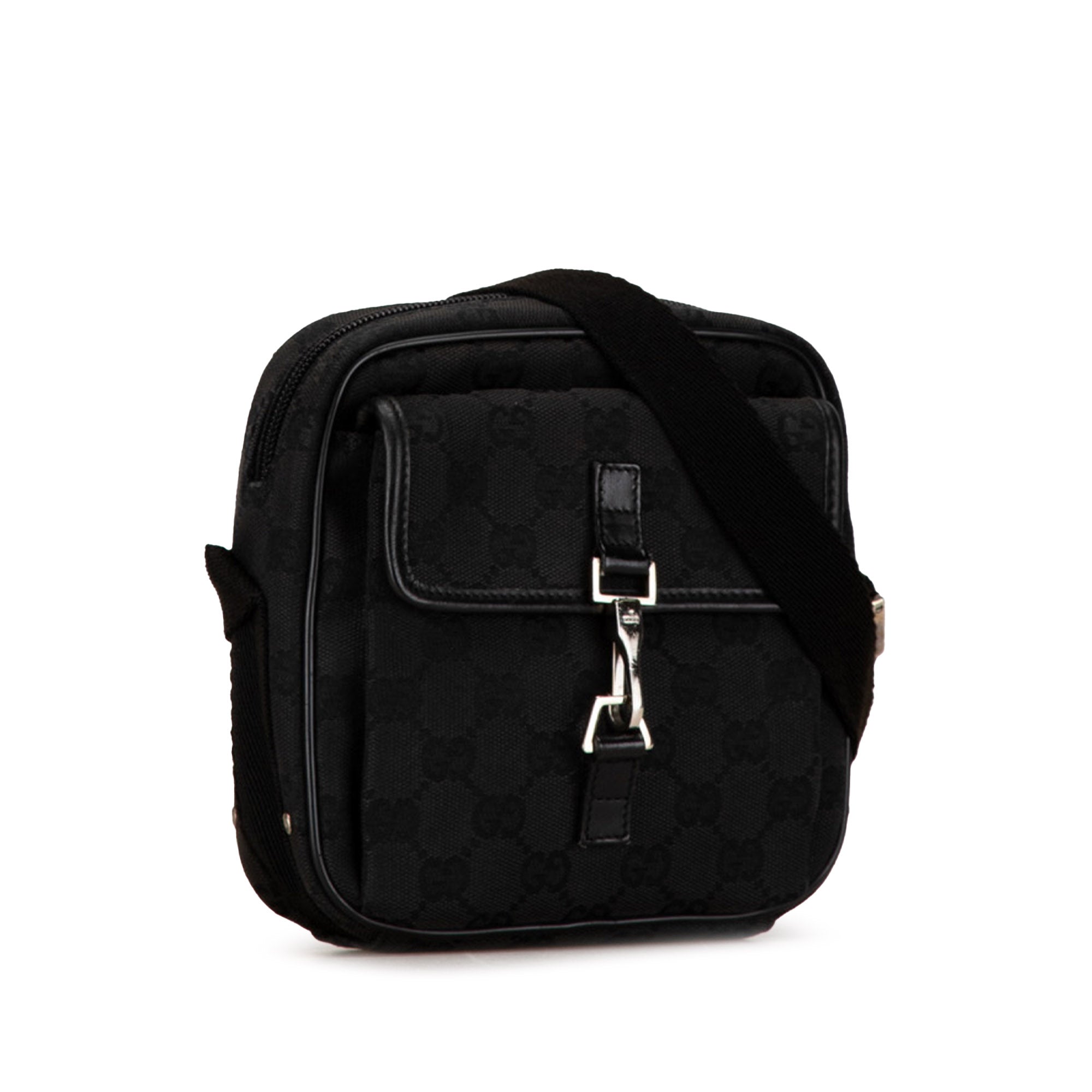 Gucci | Pre-Owned GG Canvas Jackie Crossbody | Black