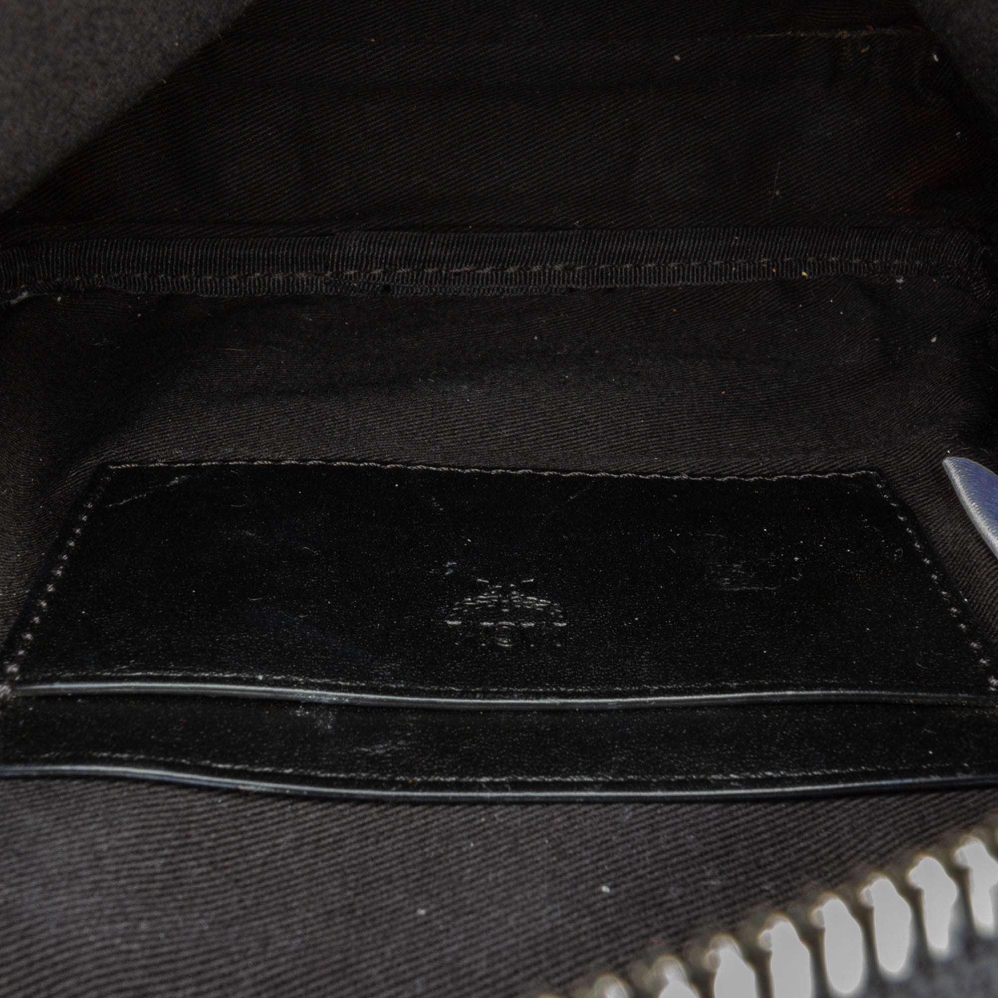 MCM | Pre-Owned Visetos Coated Canvas Triple Sling Bag | Black