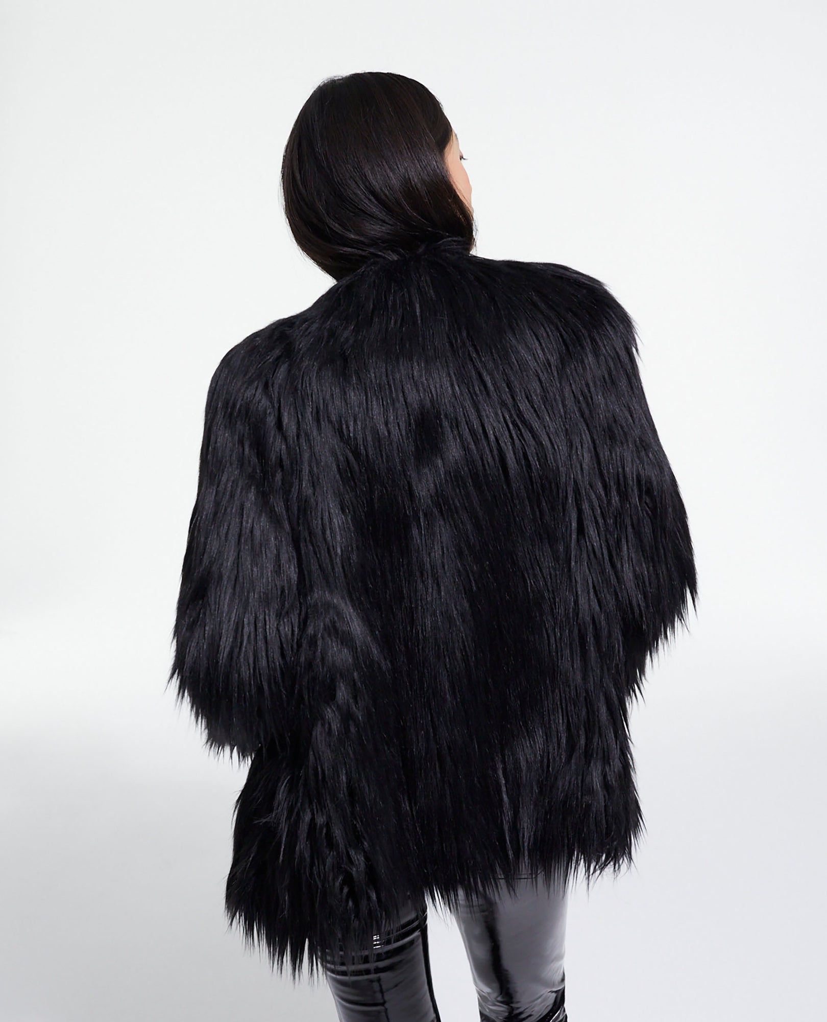 Faux Fur Coat | Women | Black