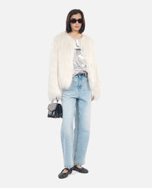 Faux Fur Coat | Women | Ecru