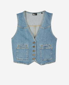 Denim Waistcoat | Women | Blue