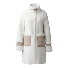 Fiala Straight-Fit Luxe Faux Sherpa Coat | Powder
