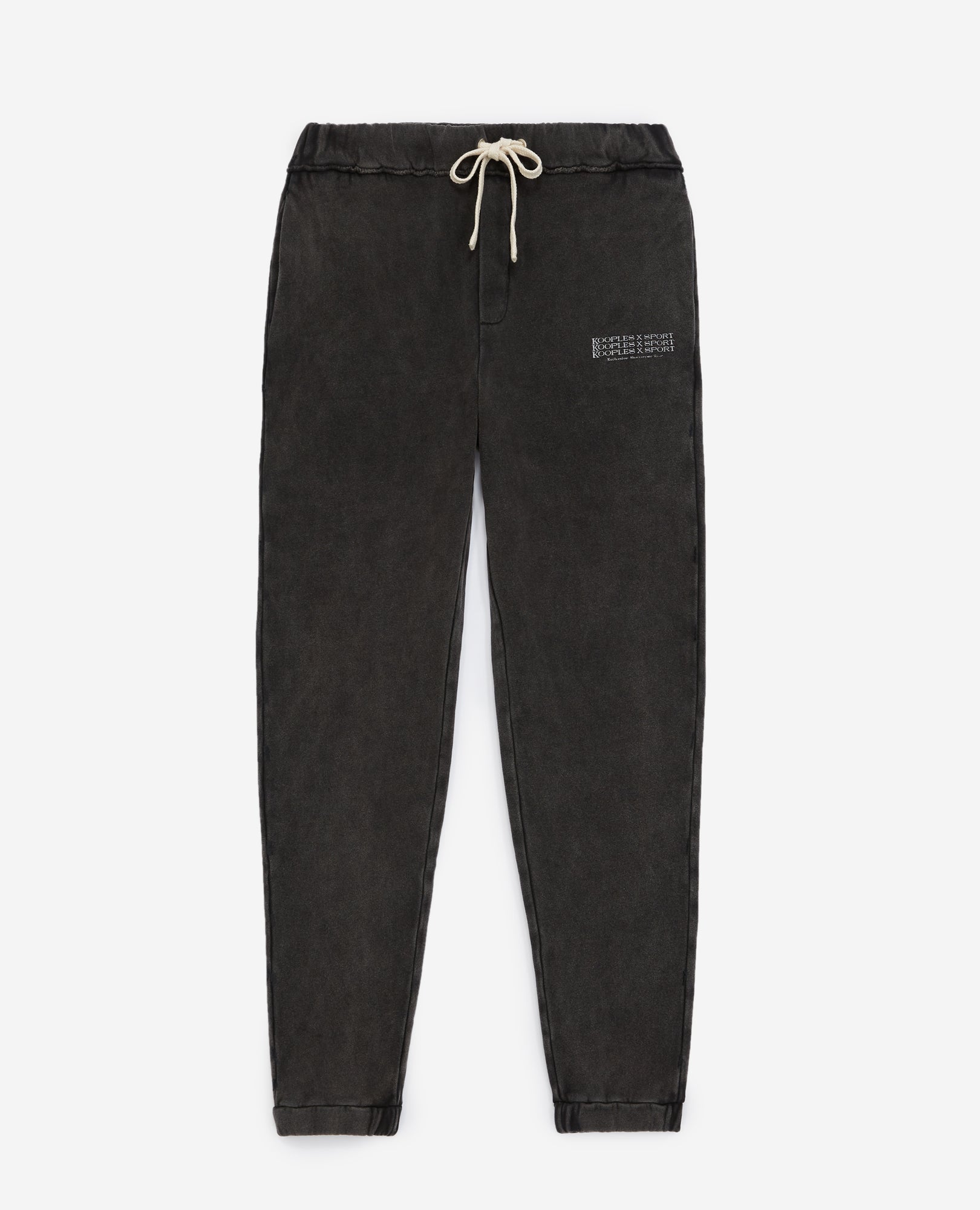 Faded Joggers With Stretch Waist | Women | Black Washed