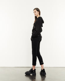 Cargo-Style Joggers With Zip | Women | Black