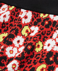 Floral Print Leggings | Women | Dark Red