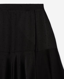 Wrap Skirt With Star Print | Women | Black