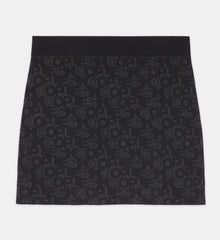 Short Skirt With The Kooples Logo | Women | Black Dark Grey