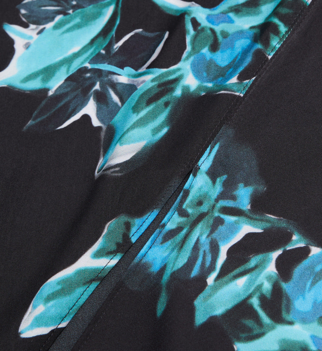 Long Printed Skirt | Women | Black Blue