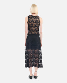 Long Lace Skirt | Women | Black