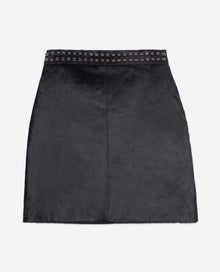 Short Leather Skirt | Women | Black