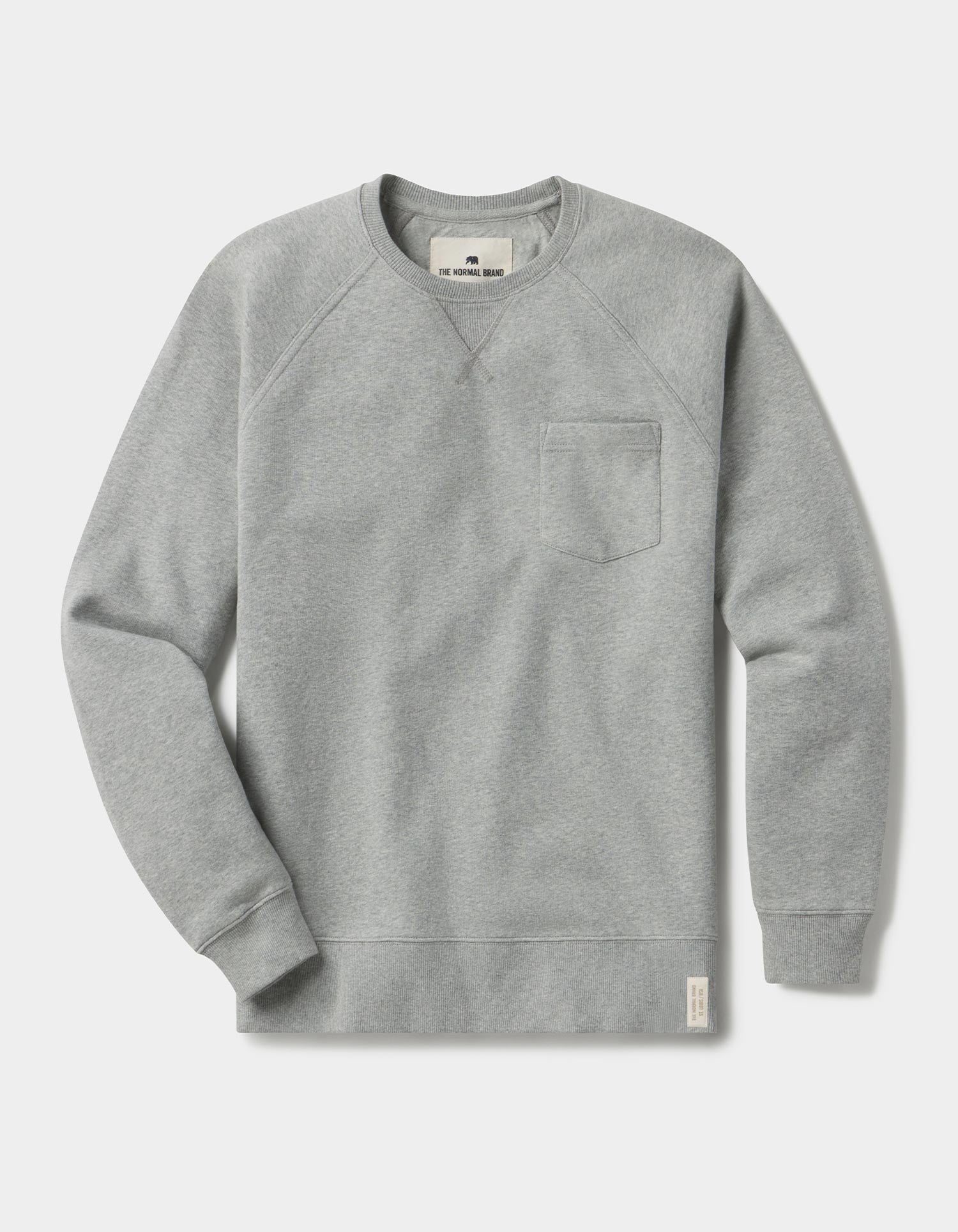 Men | Jackie Premium Fleece Pocket Crew | Grey