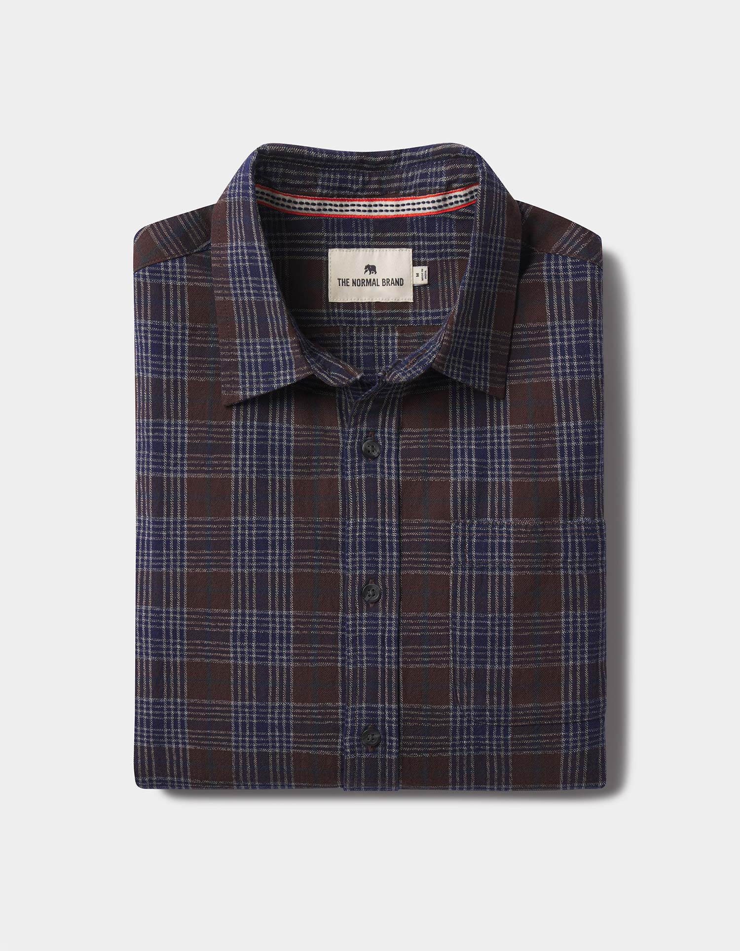 Men | Nikko Button Up Shirt | Brown Plaid
