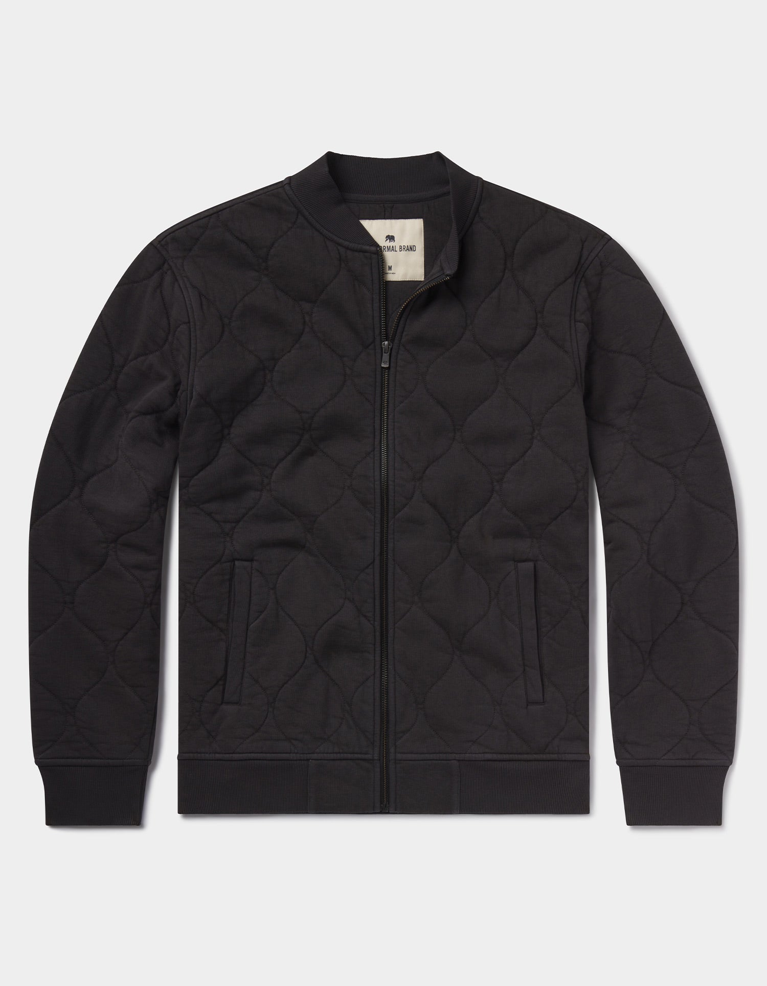 Men | Quilted Knit Bomber | Phantom