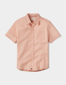 Men | Freshwater Short Sleeve Button Up Shirt | Double Nep Copper Dobby