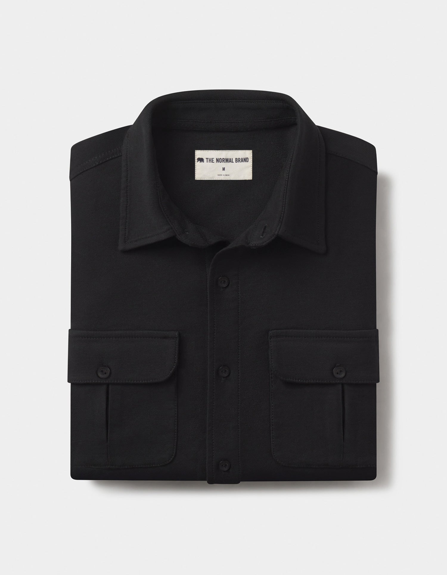 Men | Comfort Terry Shirt Jacket | Black