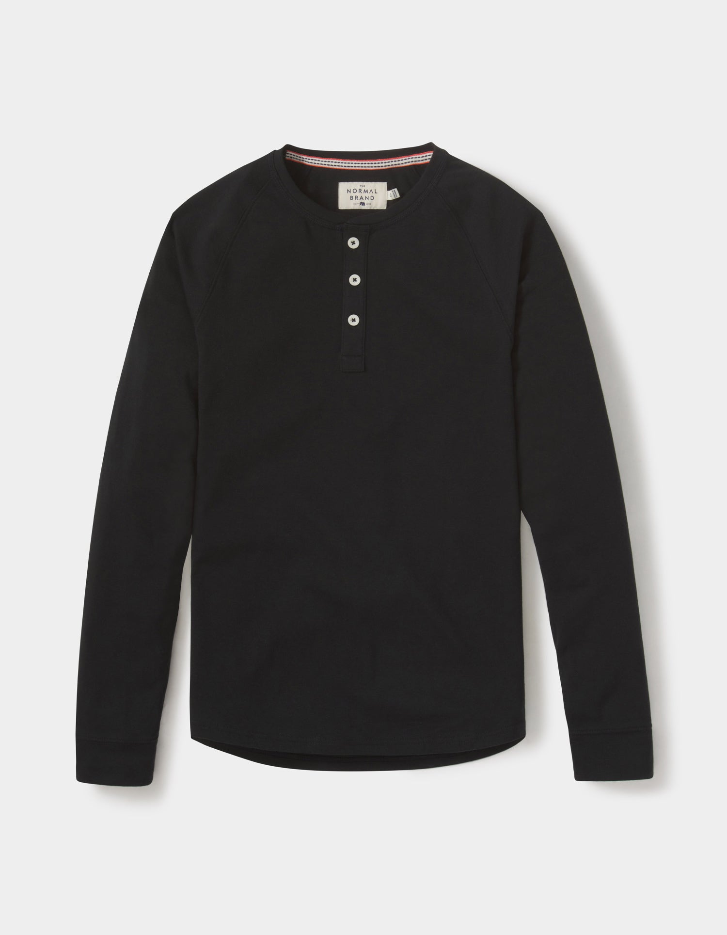 Men | Puremeso Raglan Henley | Black