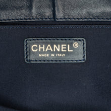 Chanel | Pre-Owned CC Multicolor Tweed Double Flap | Blue/Navy