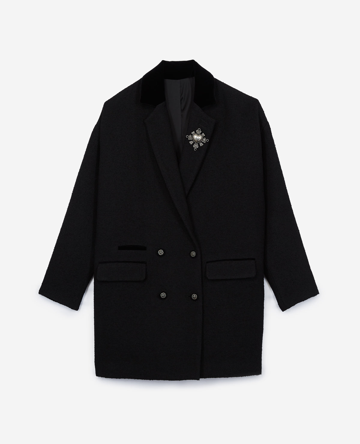 Wool Pea Coat | Women | Black