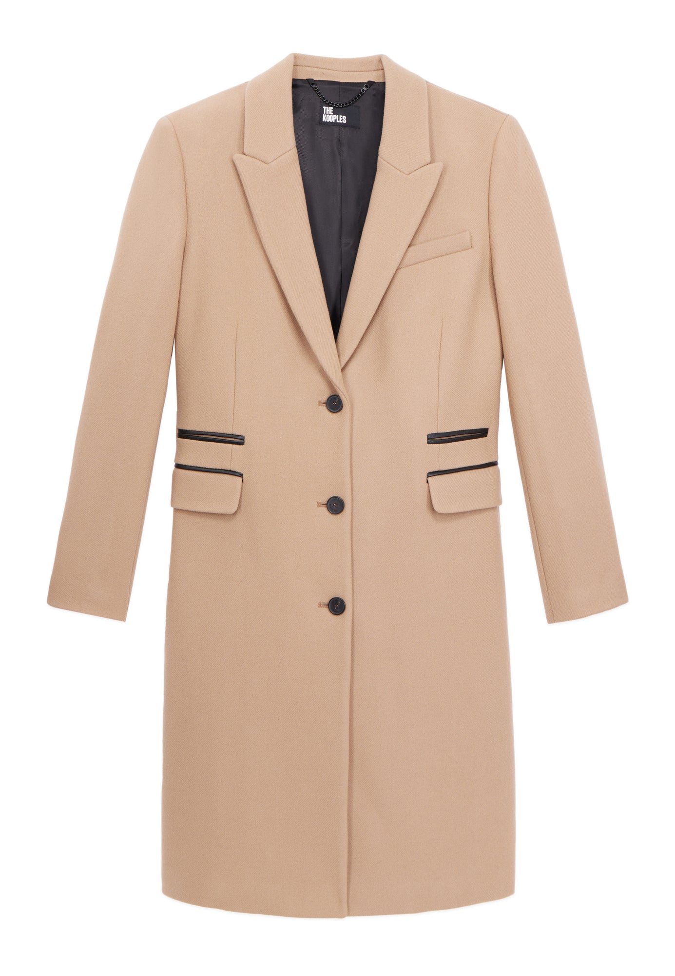 Long Coat In Wool Blend | Women | Camel