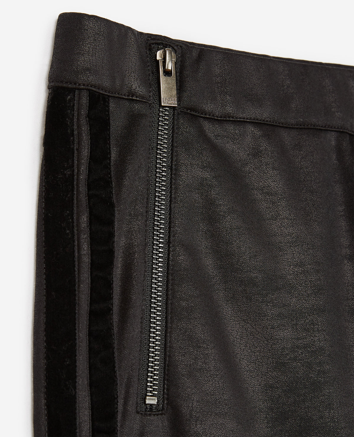 Faux Leather Yoga Joggers | Women | Black