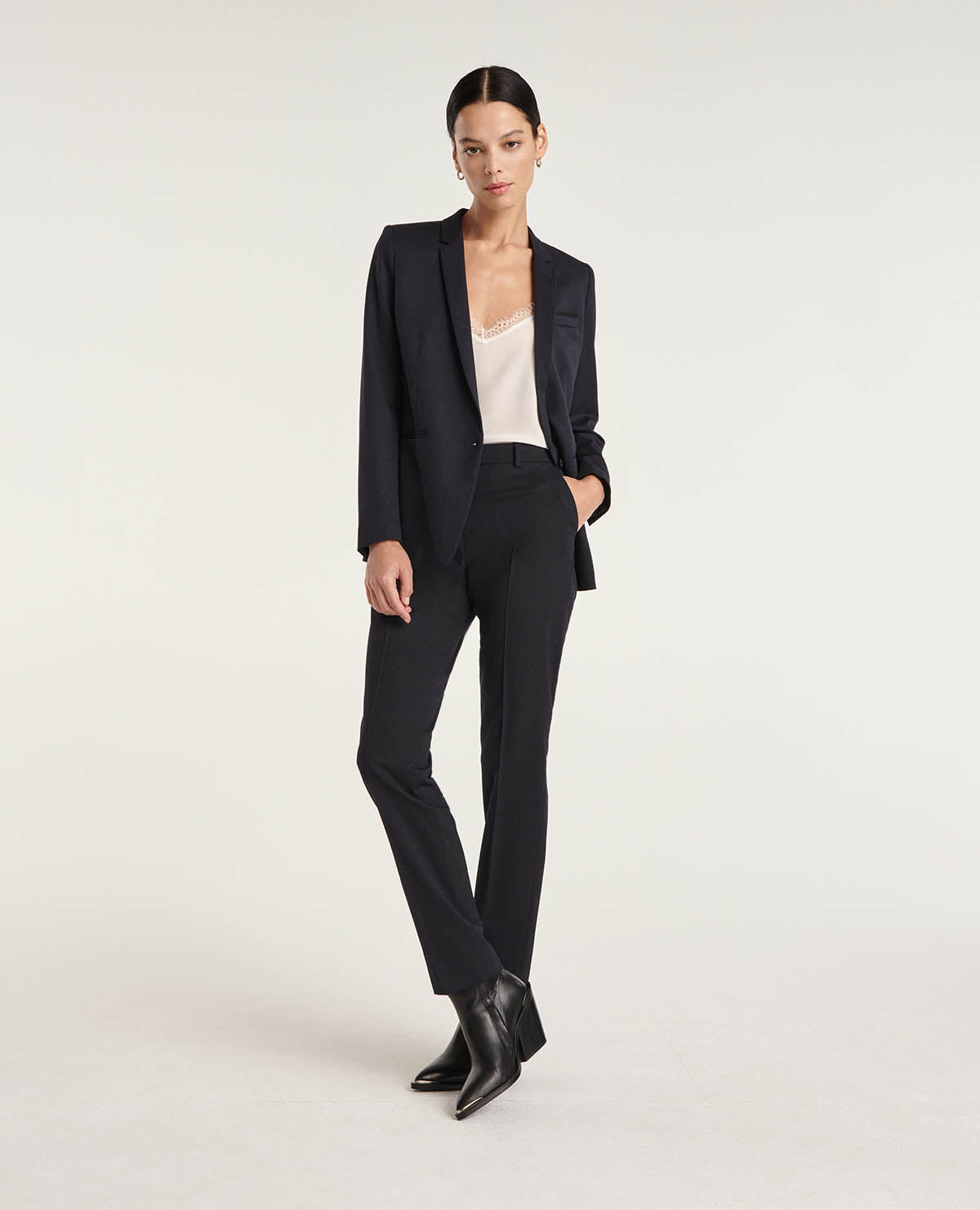 Blue Suit Pants In Wool | Women | Dark Navy