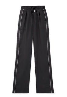 Flowing Satin Pants With Drawstring | Women | Black