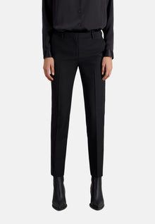 Wool Suit Pants Tailored Cut | Women | Black