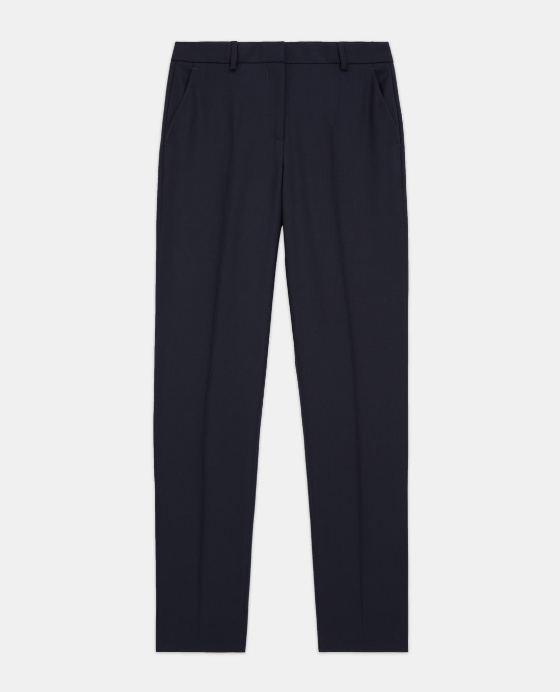 Wool Suit Pants Tailored Cut | Women | Navy Blue